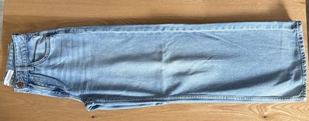 Jeans bleu wide leg BERSHKA 