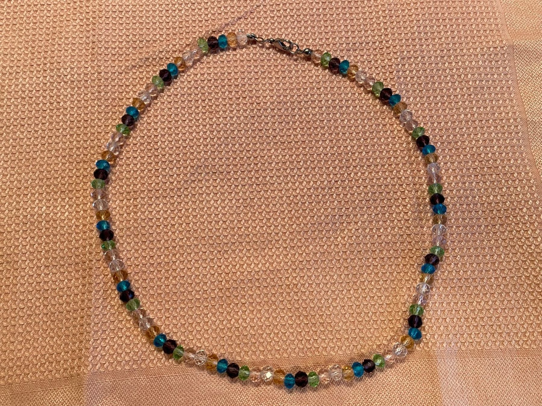 Catenine: Modeschmuckset mit geschliffenen Glasperlen – Nuovo e nell'imballaggio originale da Riedt b. Erlen venduto da Malaika57 2