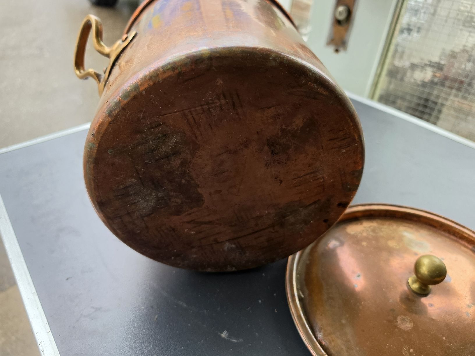 Töpfe: Kupfertopf mit Deckel gebraucht.  – Gebraucht aus Mettlen von elios0888 7