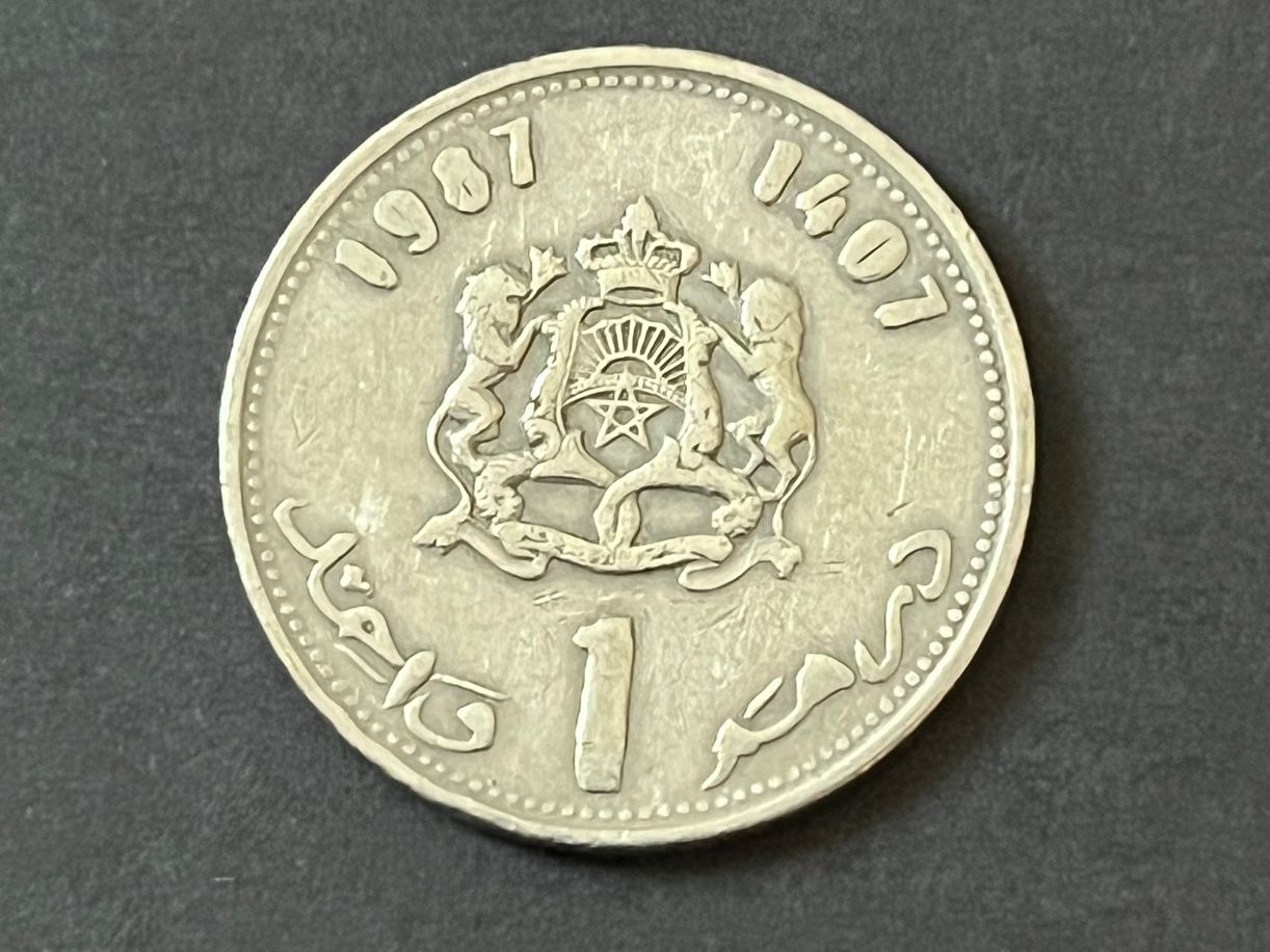 Tutti le monete: Münze Marokko 1 Dirham 1987 1407 – Usato da Neuenhof venduto da Mastermind-73
