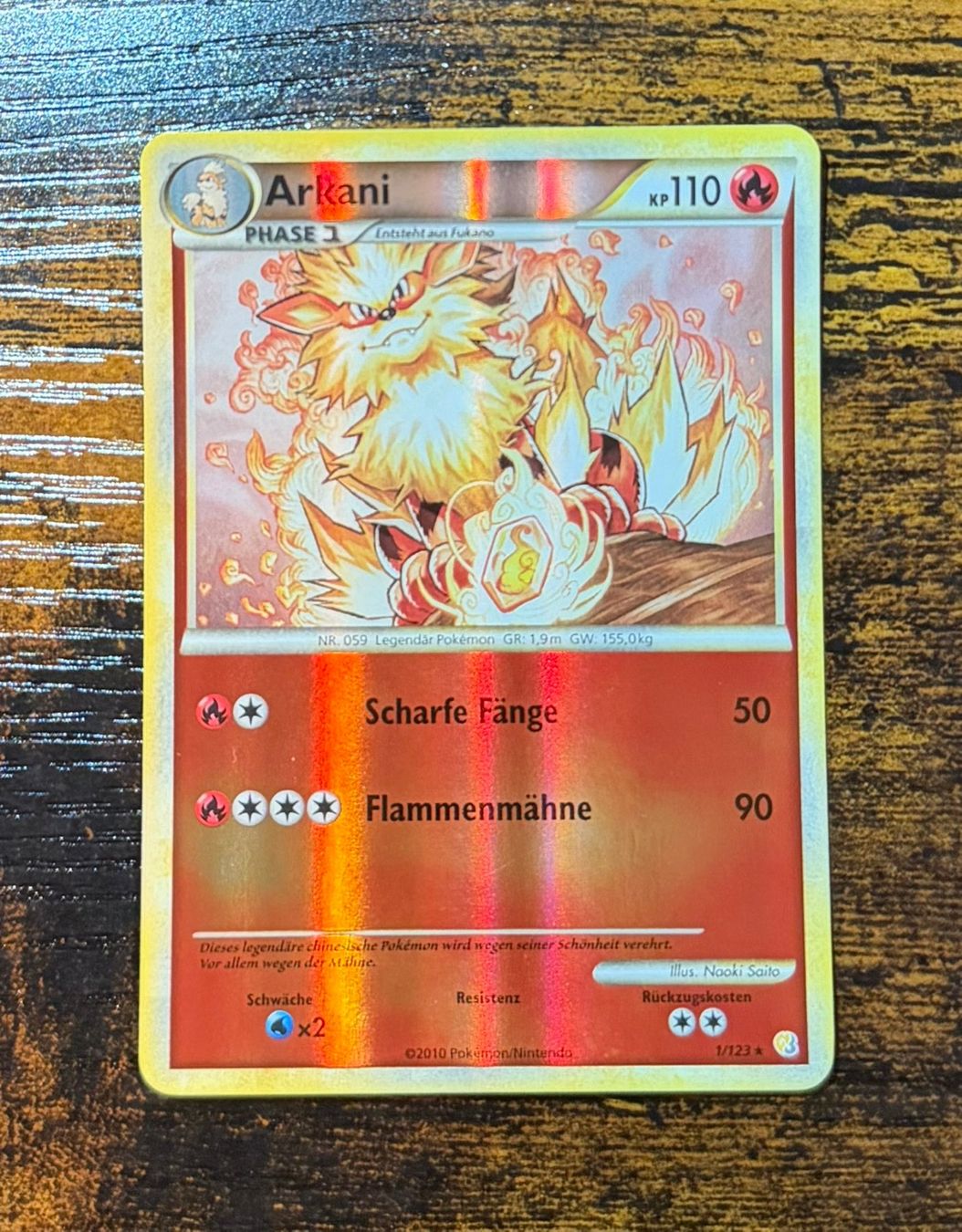 Pokémon Carte collezionabili: Arkani Rare Reverse Holo 1 – Usato da Zürich venduto da PEACECOCOON