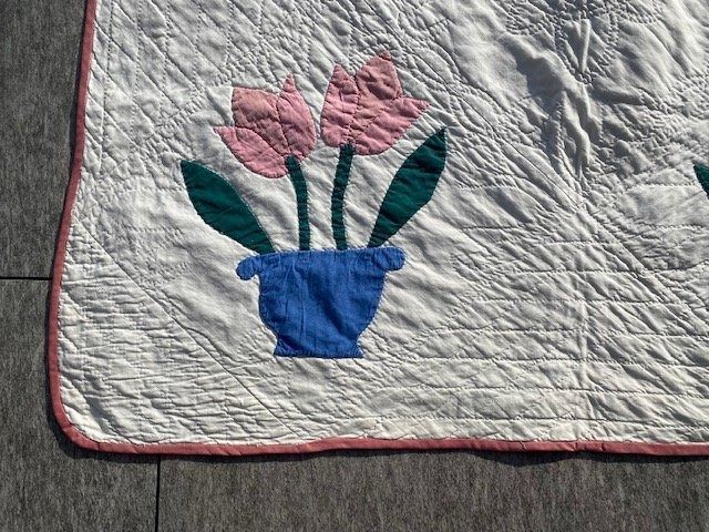 Decken: Antique Quilt aus den USA – Gebraucht aus Rudolfstetten von Bungur 3