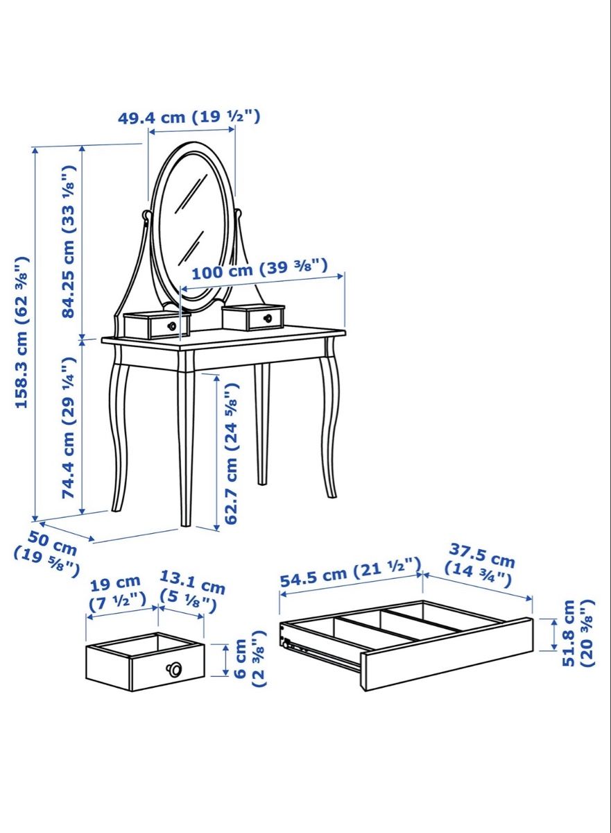 Ikea Tavoli da trucco: Schminktisch Ikea Hemnes – Usato da Bern venduto da xen_s2sl 1