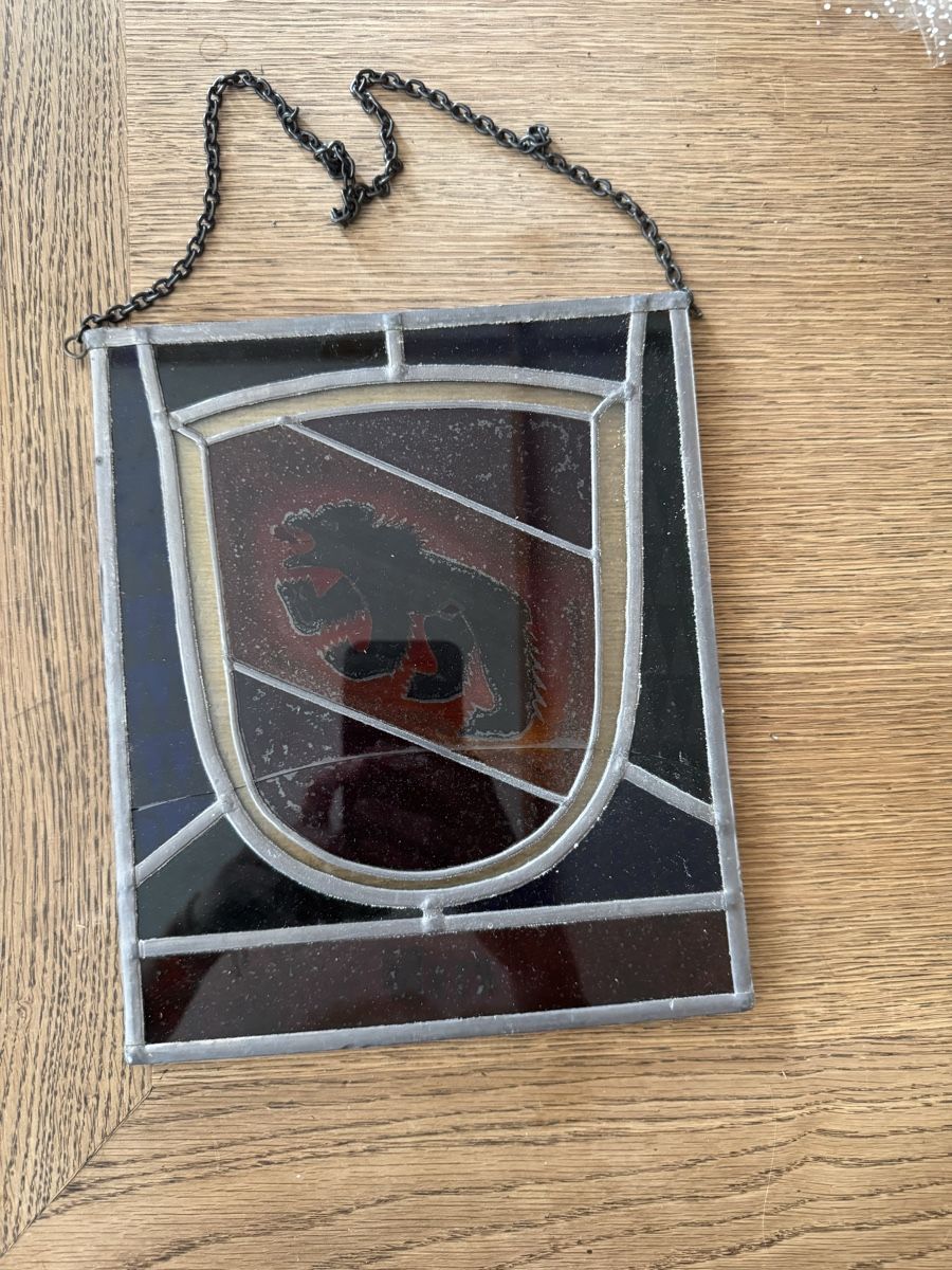 Tutte le decorazioni: Antikes Glasbild Wappen Bern – Usato da Hünibach venduto da s.leptir 1