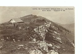 Nods BE: Hotel de Chasseral, Les Rochers , Emile Walter 1921