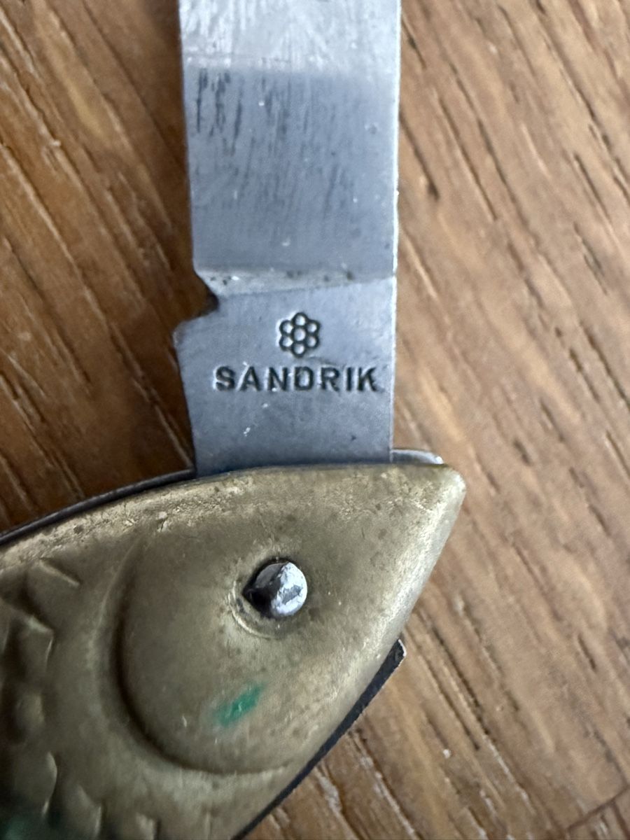 Coltelli tascabile: SANDRIK Taschenmesser Fischform, Sackmesser – Usato da Goldach venduto da Messerguru 4