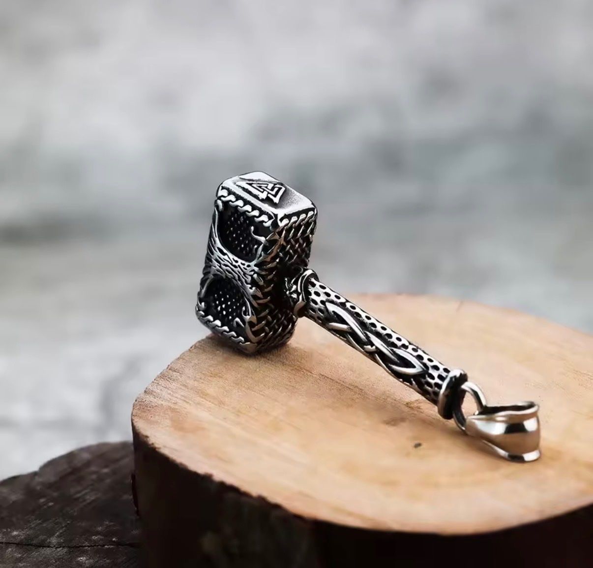 Ciondoli: Thor Hammer Halskette Edelstahl Wikinger Schmuck – Nuovo (secondo la descrizione) da Gams venduto da Mariawicca 4