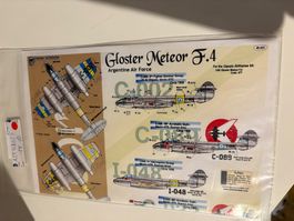 1/48 GLOSTER METEOR F.4 ARGENTINE AF DECALS
