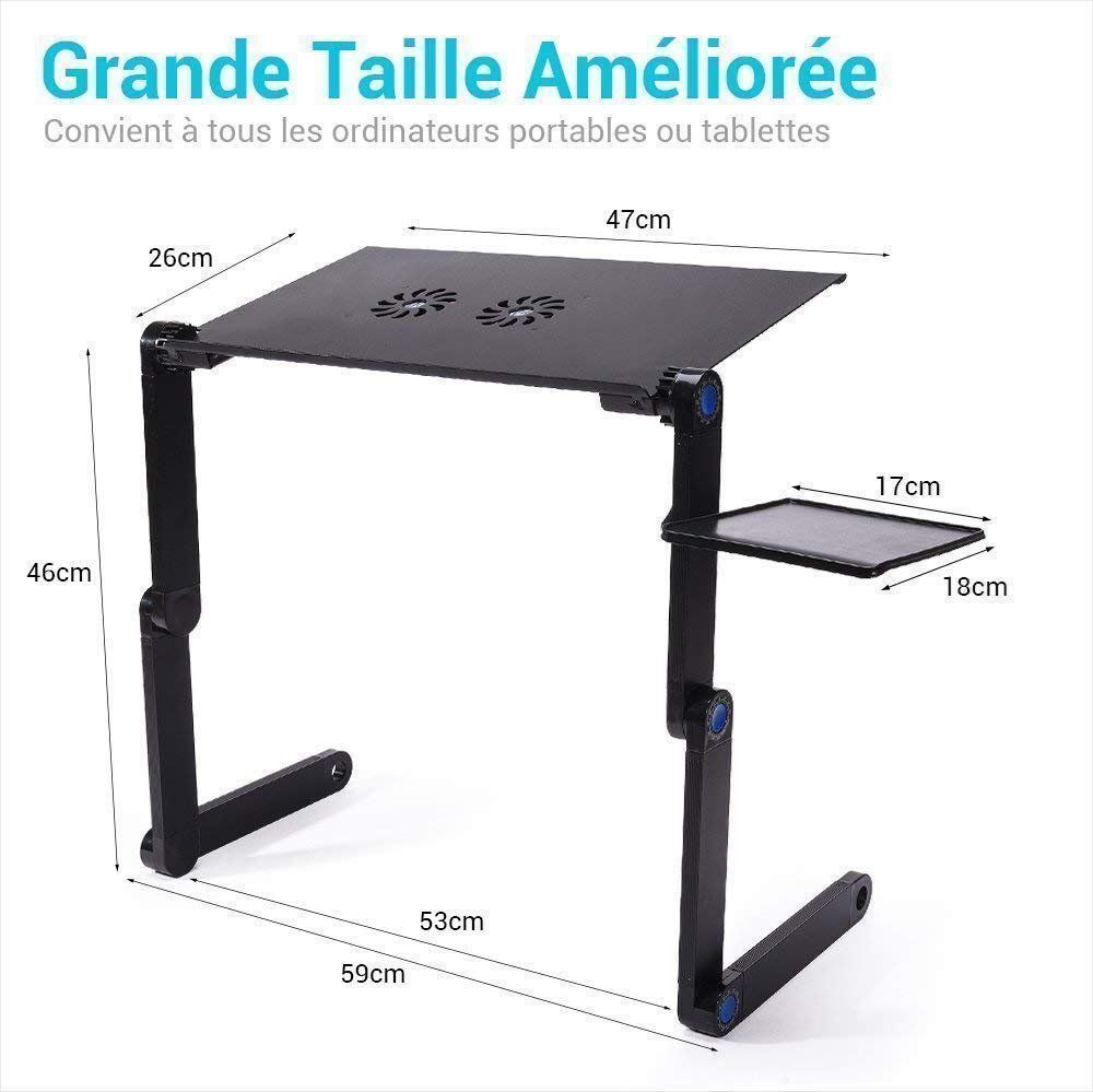 Notebook: Support réglable lit sofa Macbook laptop table pliable – Nuovo e nell'imballaggio originale da Morges venduto da DigiAC 4
