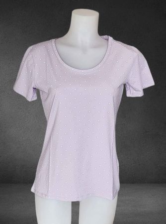 NEU Sommerliches Bio T-Shirt mit Punkten, Gr. M, Flieder