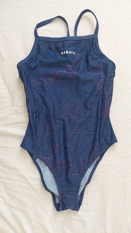 Maillot De Bain Boxer Nabaiji Homme - Taille S - Noir Motifs Bleu/vert - Neuf étiqueté
