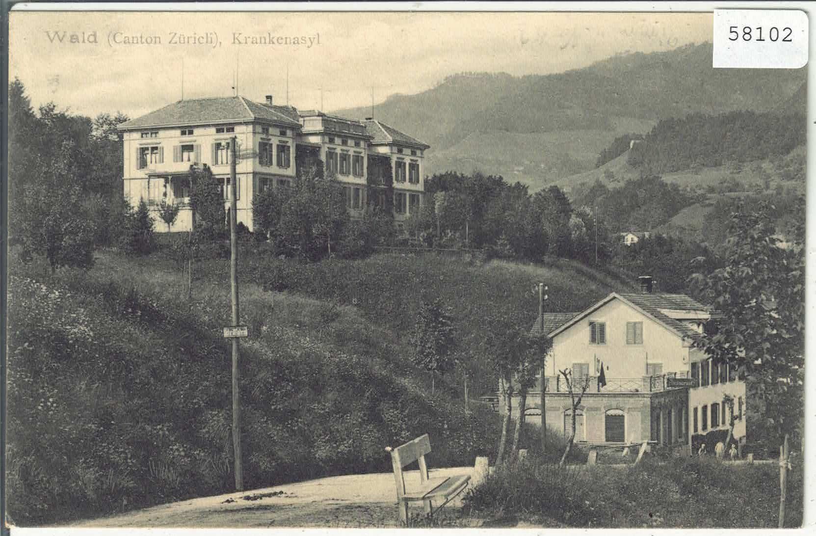 Cartoline postali: Wald ZH - Krankenasyl – Usato da Ettingen venduto da Kartenplanet