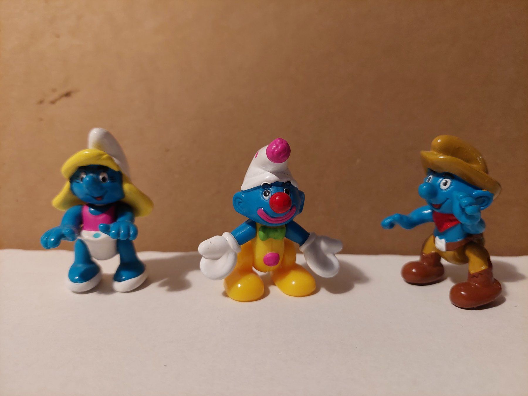 Schleich Figuren: 3 SCHLÜMPFE, beweglich, von Peyo, Belgien – Gebraucht aus Immensee von Djinny