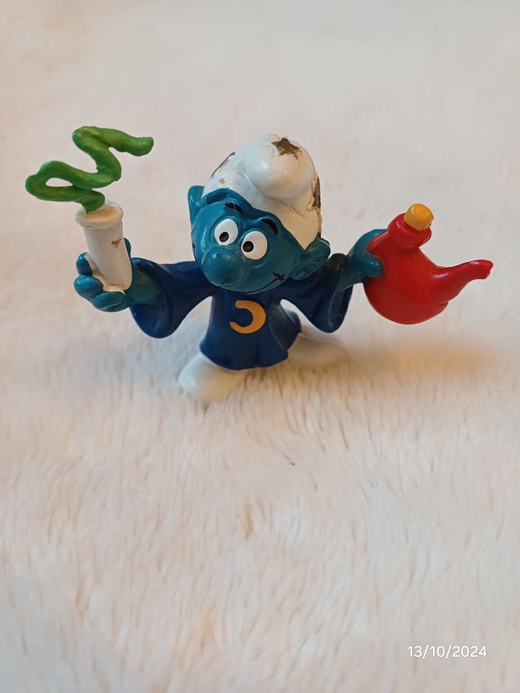 Bullyland Statuette: Zauberer Schlumpf - Peyo/Bully – Usato da Würenlos venduto da Abracadabra26