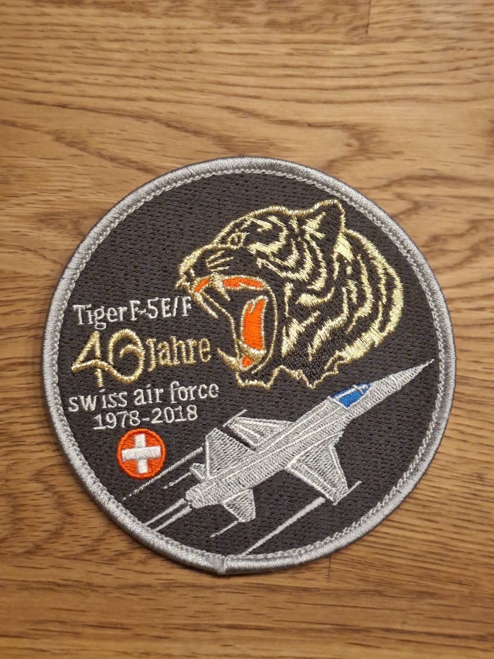 Schweizer Armee Plaketten & Abzeichen: Bade Swiss Air Force Tiger – Gebraucht aus Matten b. Interl von WilliWilson