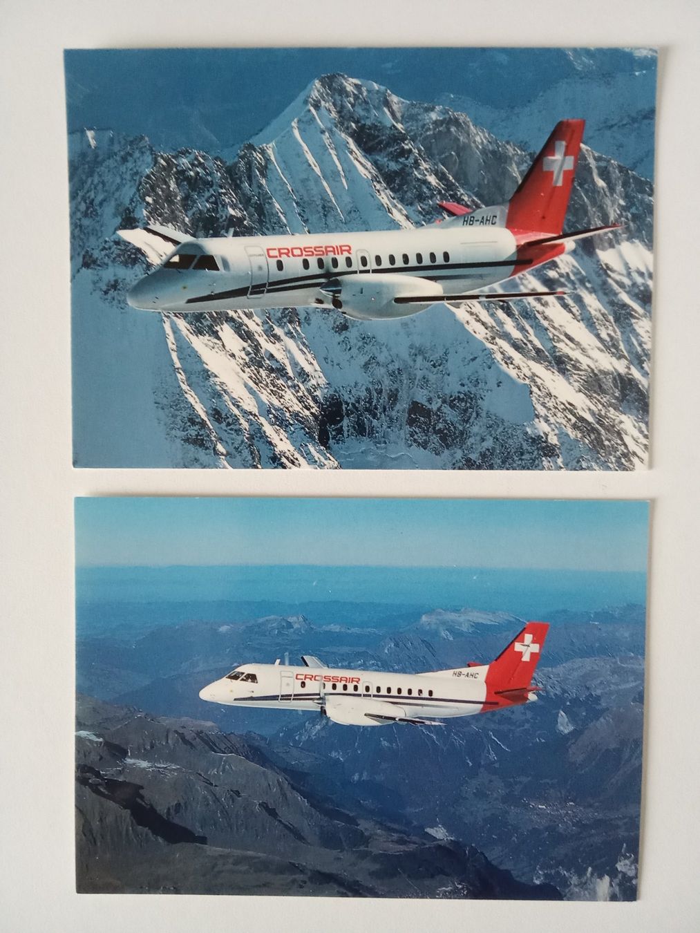 Cartoline postali: Aviatik 2 Ansichtskarten der Crossair – Nuovo (secondo la descrizione) da Bilten venduto da Bora3
