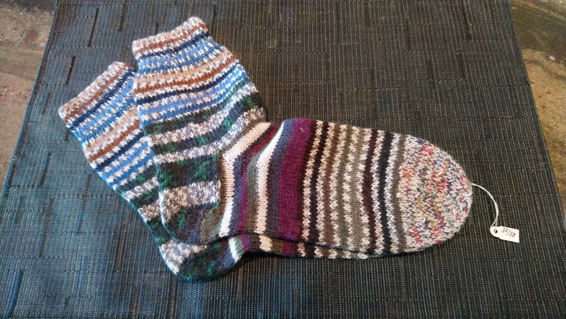 Calze: Socken gestrickt, Grösse 37/38 – Nuovo (secondo la descrizione) da Jonen venduto da h-blxgirl79