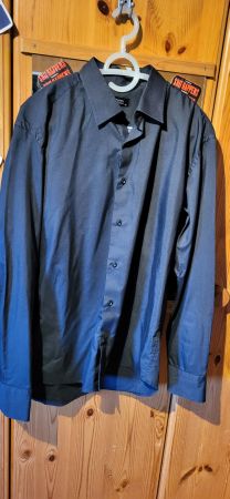 Herren Hemd langarm XL schwarz
