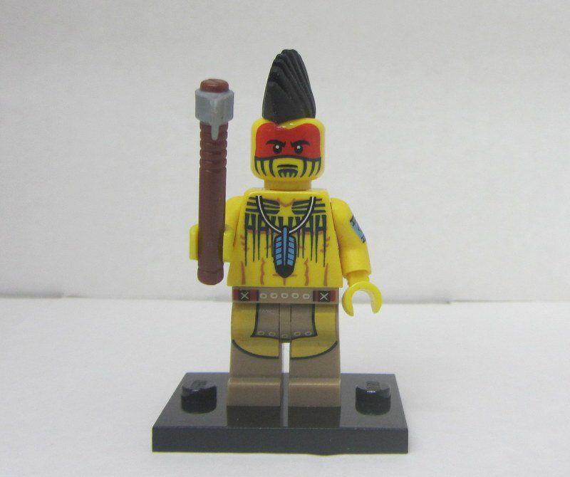 Lego Kit di costruzioni: LEGO Collectible Minifigures col149 " Tomahawk Warrior " – Usato da Kreuzlingen venduto da heinrich7h 4