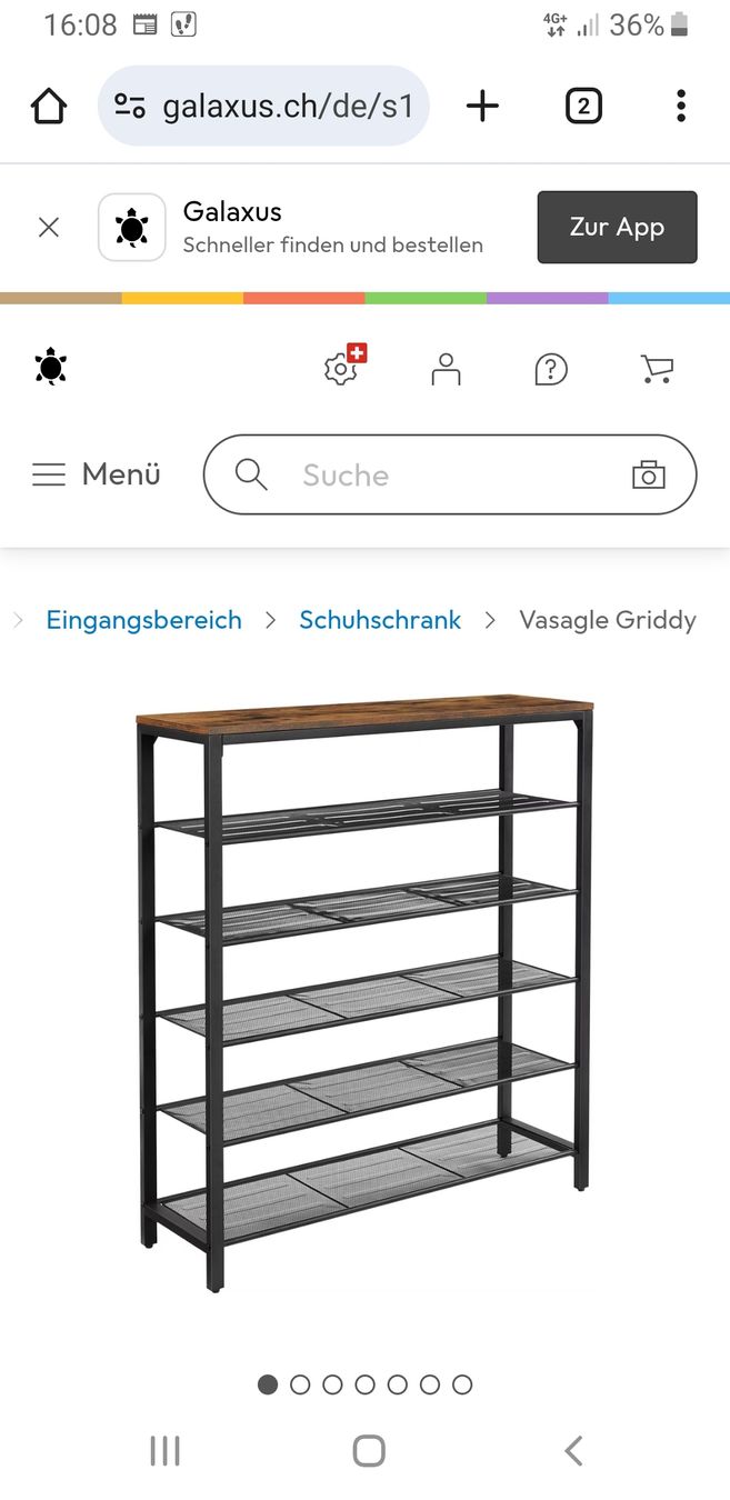 Scaffali: Schuhgestell Vasagle Griddy, Galaxus – Nuovo (secondo la descrizione) da St. Gallen venduto da Corbiere1972 2