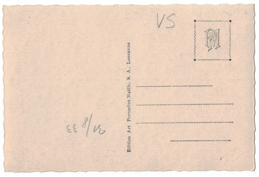 Ansichtskarten: Châtelard, viaduc sur l'Eau Noire, datée 1933 – Gebraucht aus Frauenfeld von POML 1