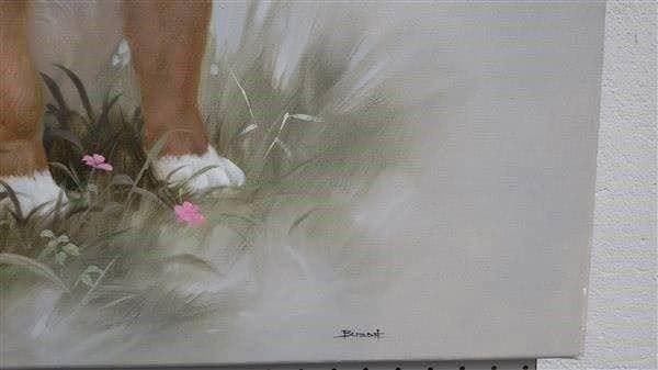 Tableaux: Busdee "zwei Hunde" Original Oelgemälde – D'occasion à Zürich par Galerie-Kunst 1