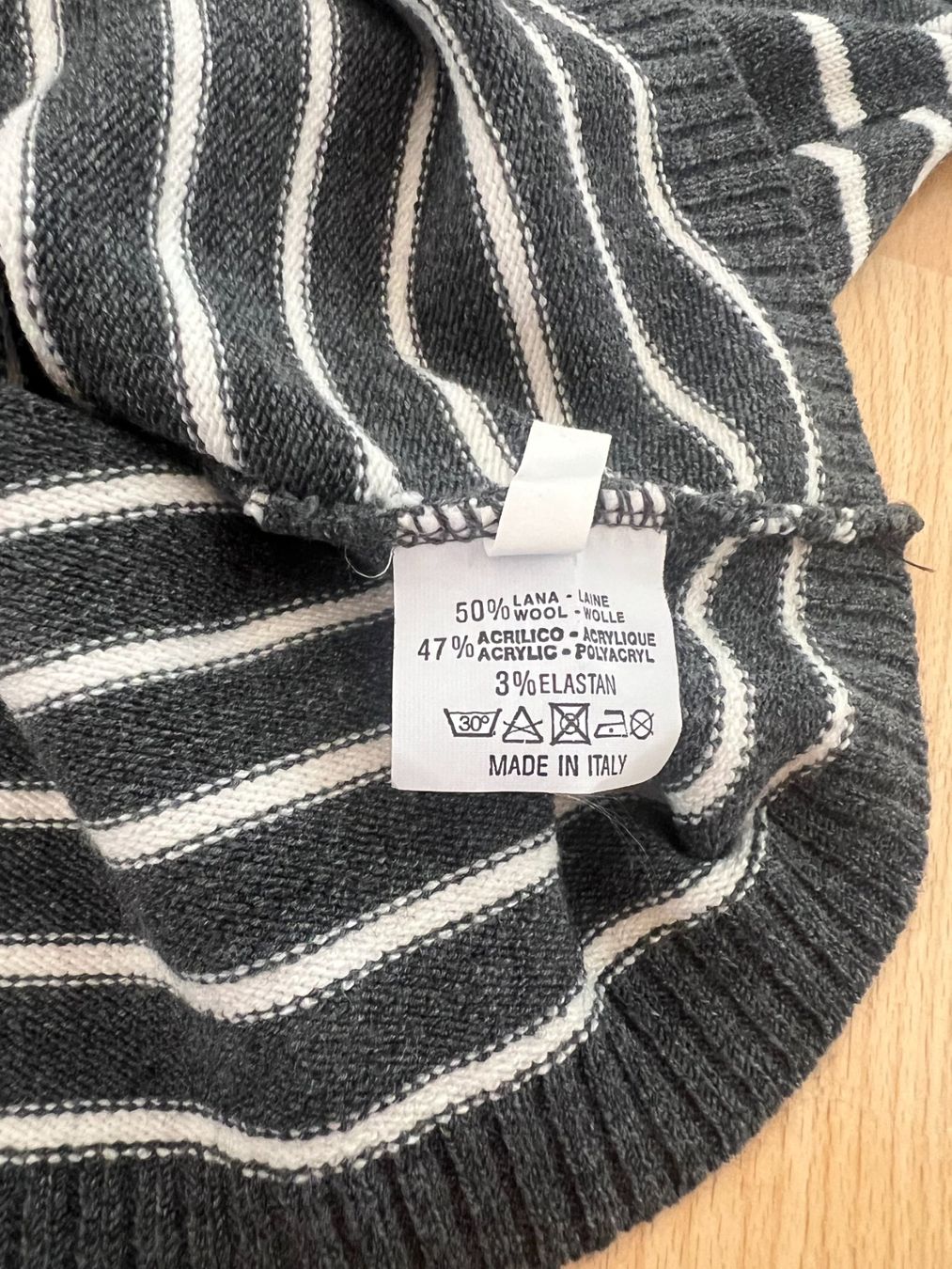 Maglioni & Felpe: NEXOS Strickpullover, 50% Wolle, Gr. S, Grau/Weiss, NEU – Nuovo e nell'imballaggio originale da Worb venduto da farben20zauber 5
