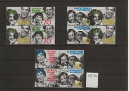 timbre 929-930-931-932 bloc de 4 Obl. 1er jour