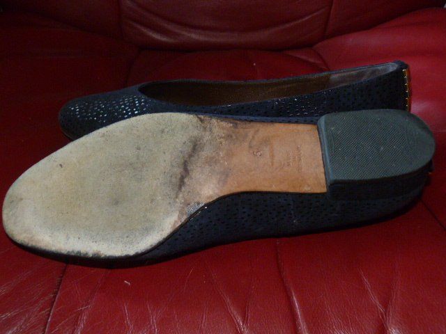Kaiser Damenschuhe: Peter Kaiser Ballerinas, Gr. 5, dunkelblau – Gebraucht aus Nunningen von Fashion-Ave51 4