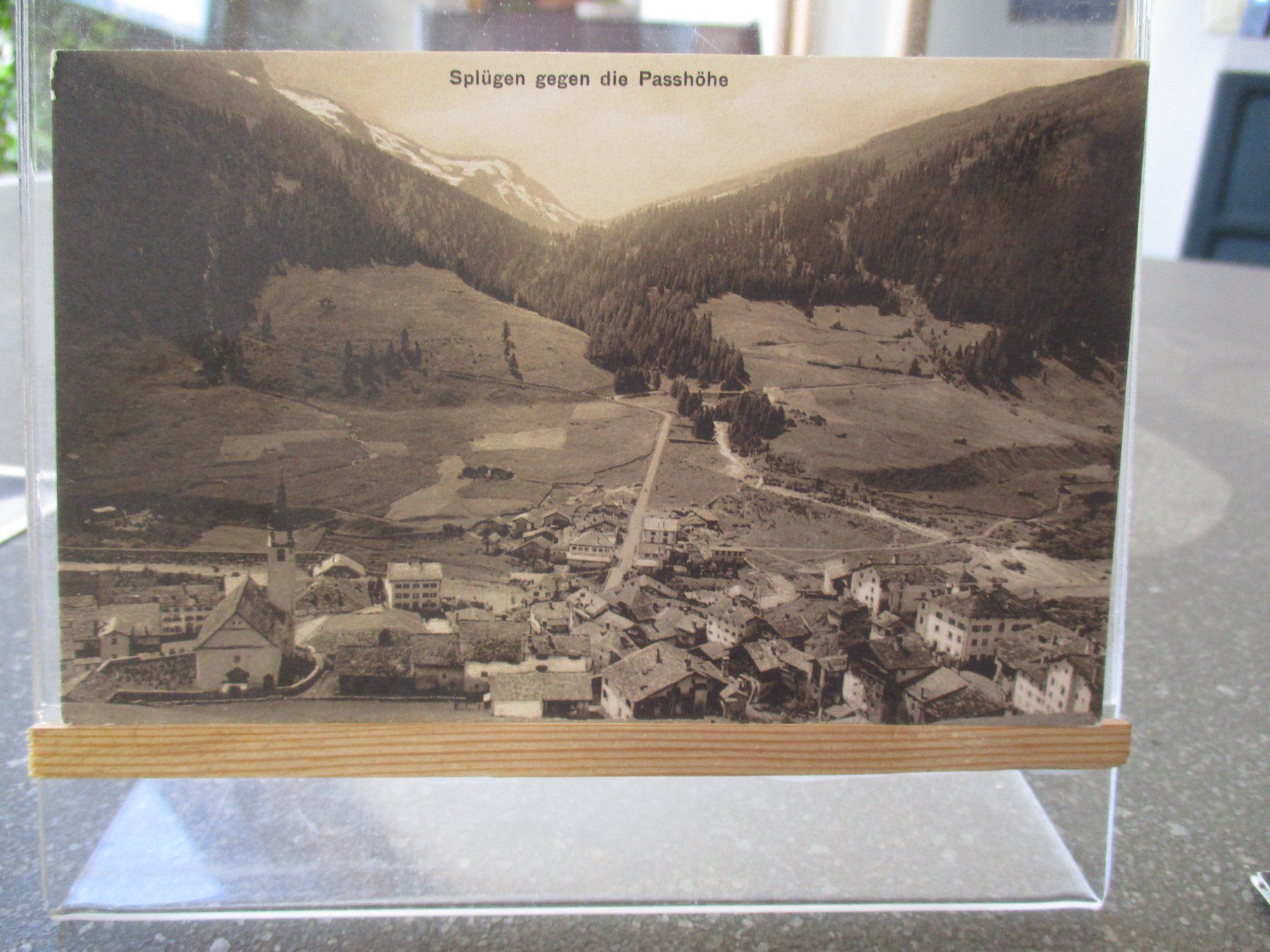 Ansichtskarten: Splügen Pass Postkarte    1 – Gebraucht aus Felsberg von sanwill