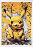 Death NYC Ltd Ed Pop Art Druck " Vuitton Pokémon Pikachu