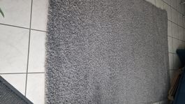 Grauer Hochflor Teppich IKEA Hampen 160x230cm  guter Zustand