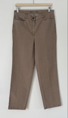 Zerres Damen Hose Gr. 40 Kurz / 20 Kurz - Taupe Beige - 
