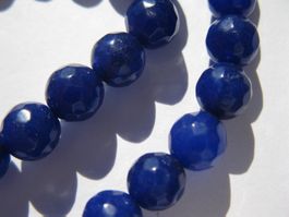 1 Strang Achat dunkelblau 6mm facettiert