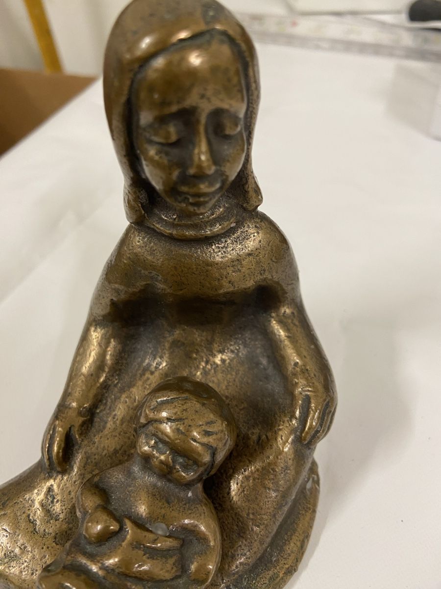 Sculture & Statue: Alte Bronzefigur "Mutter mit Kind" - Sammlerstück! – Usato da Dietikon venduto da brocki-eyra 6
