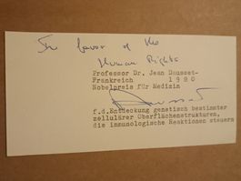 Jean Dausset - †2009 - handsigniert - Nobelpreis