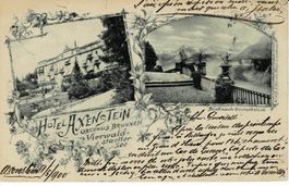 Hotel AXENFELS oberhalb Brunnen SZ gel. 1900!
