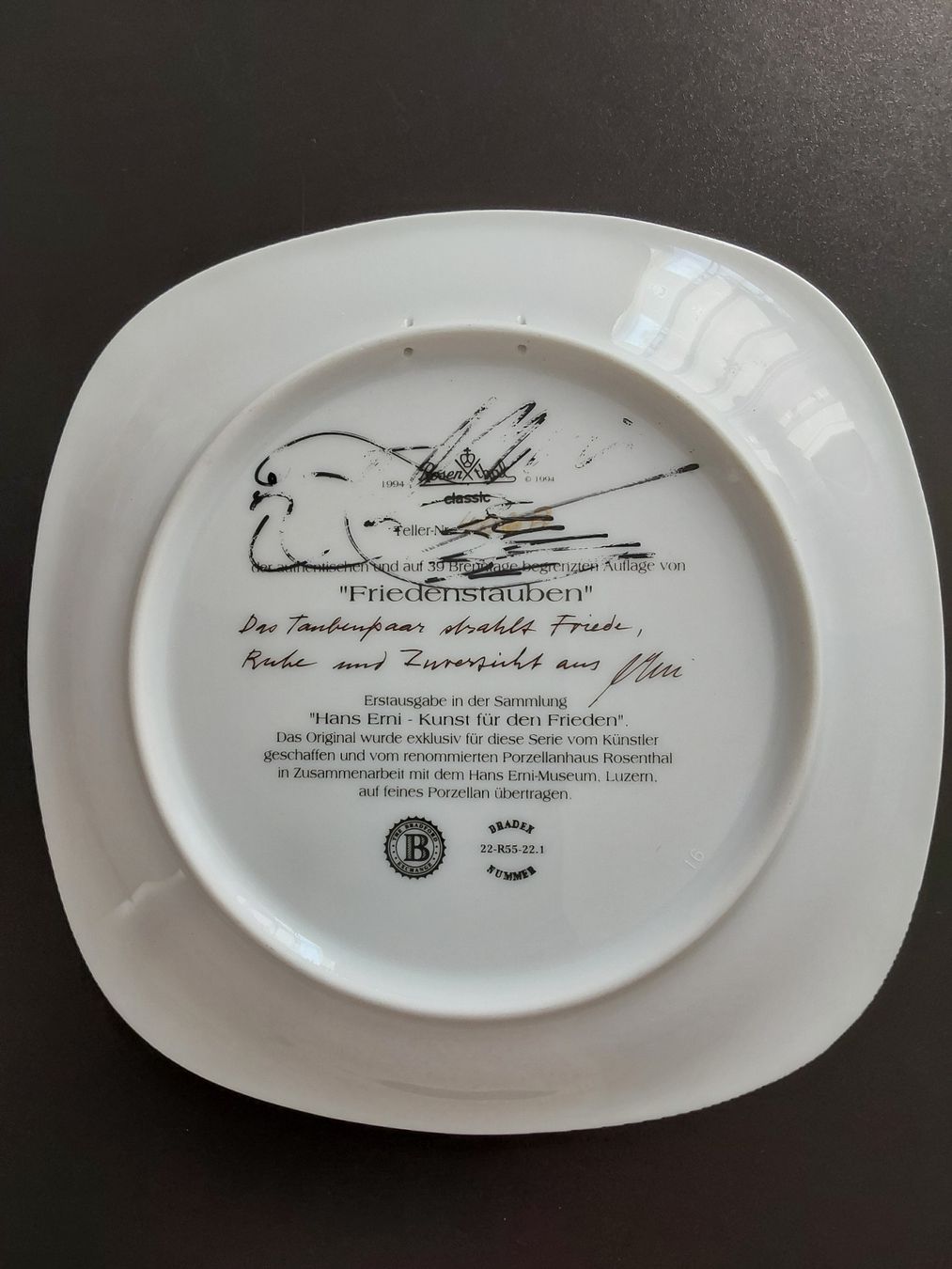 Rosenthal Piatti: Originale Autogramme. Erni Hans. Rosenthal – Usato da Steinach venduto da Chilli1957 4