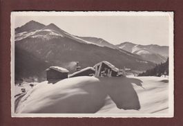 DAVOS - Hütten am Gemsjäger - 1957 // Eckbug //