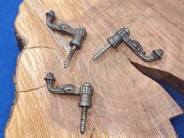 3 antike Fenster Vorreiber, 1.2cm, Gusseisen (LOT2142#FBS2)