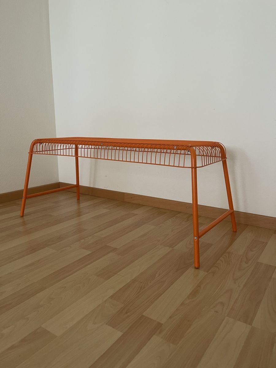 Panchine: 2x orange Sitzbank Metall – Usato da Zürich venduto da stevesrs 1