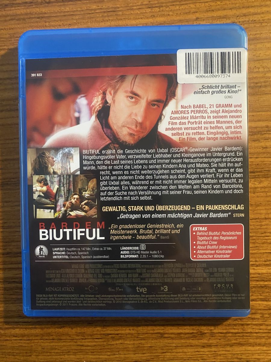 Tutti i DVDs: Biutiful – Usato da Rüschlikon venduto da Granulat204 1