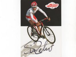 Autogrammkarte von Ex-Radrennfahrer Simon Zahner CH