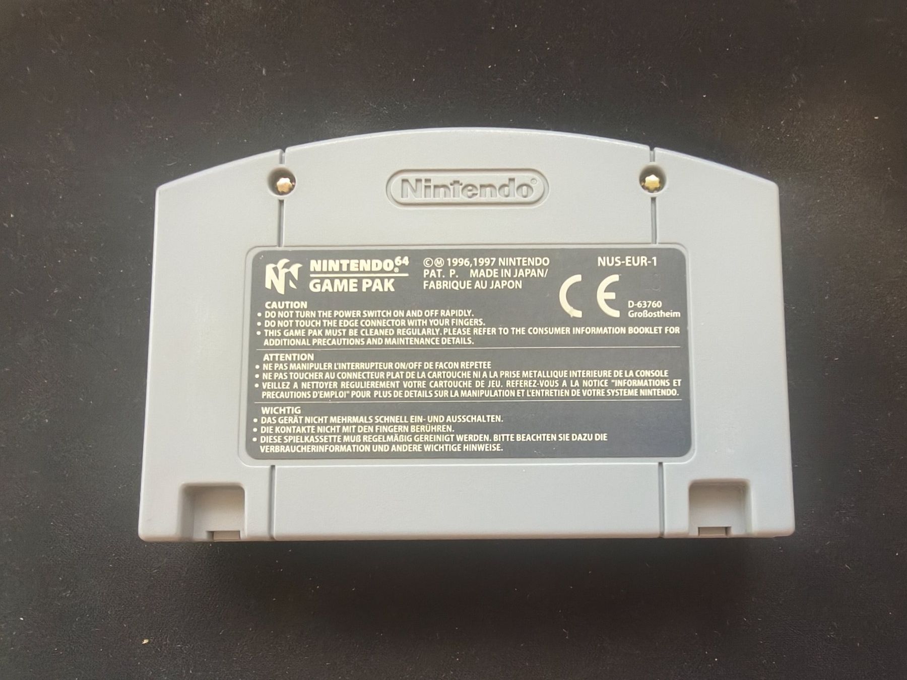 Nintendo Spiele: Nintendo 64 / N64 - Mario Kart 64 Modul – Gebraucht aus Schaffhausen von thugNme 1