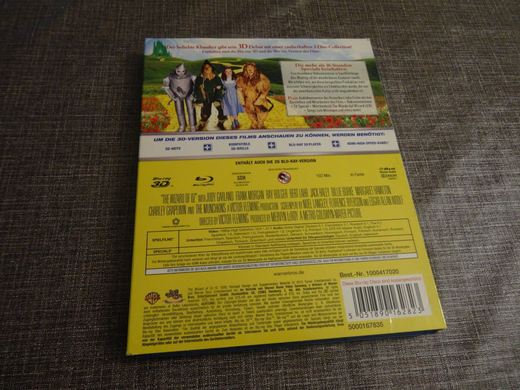 Alle DVDs: Der Zauberer von Oz 3D Blu-ray 3-Disc-Set – Gebraucht aus Olten von Disc-Verkauf 1