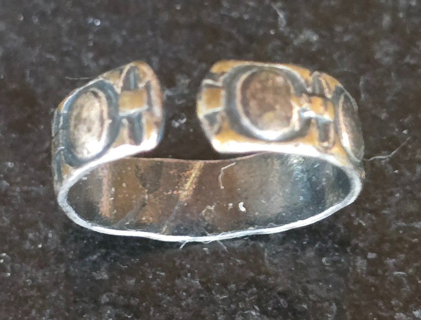 Bagues: Zehenring Silber verstellbar mit Muster abgenutzt – D'occasion à Duebendorf par Dguguseli 3