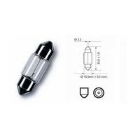 10 X C10W Long Life 12V 10W 11x35