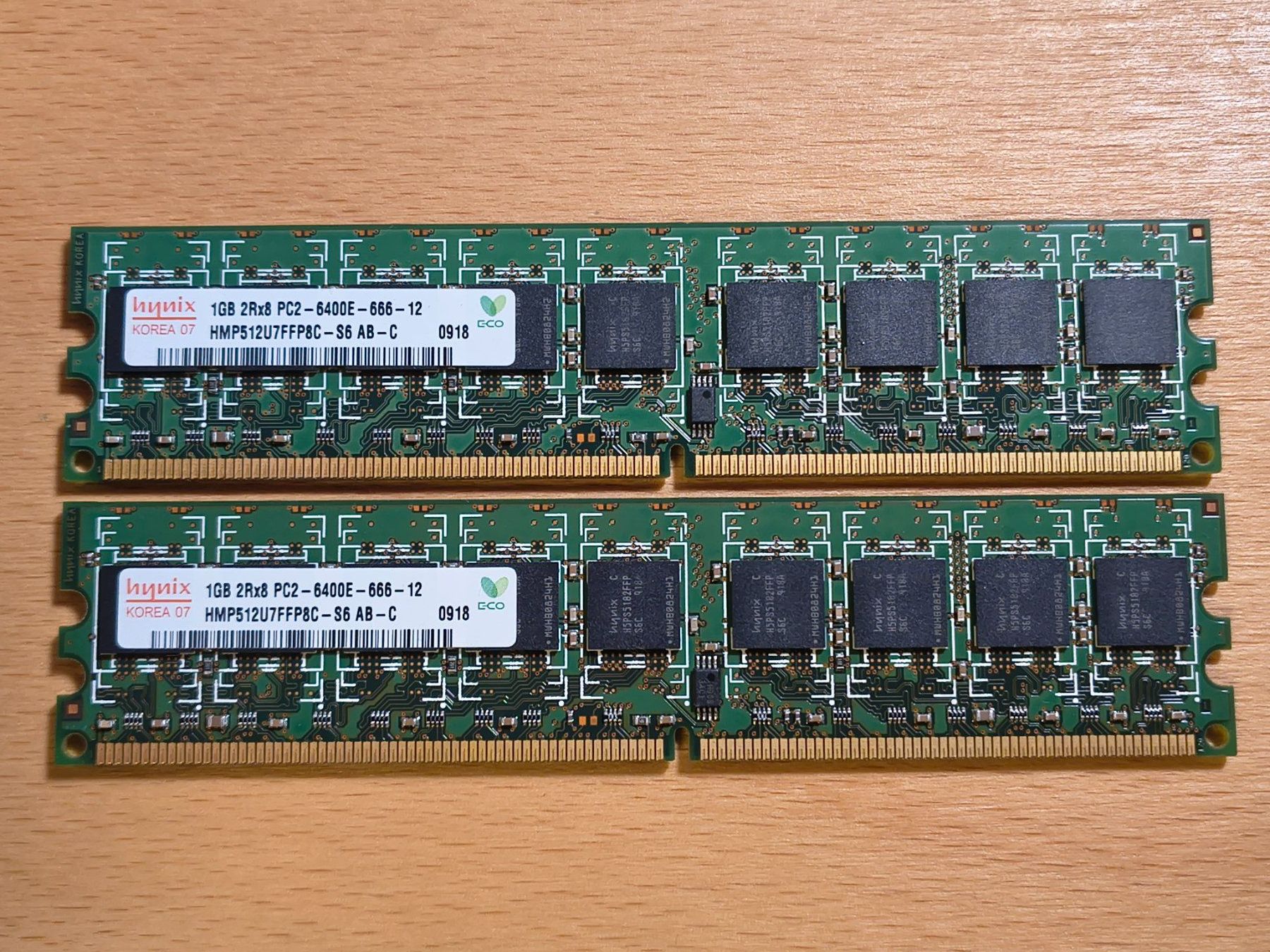 Memory / RAM: RAM Speicher 2x1GB PC2-6400E – Gebraucht aus Schachen b. Reute von mys_iak 1