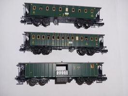 3 Personenwagen BRAWA Spur N