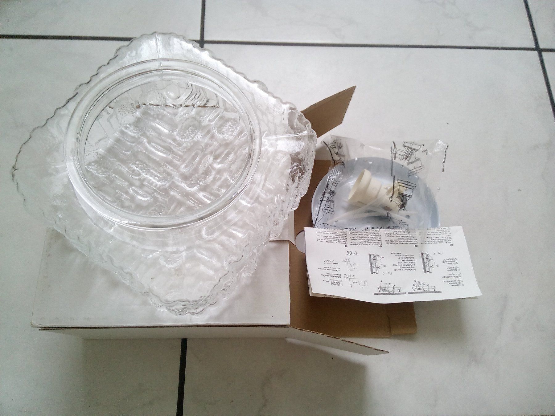 Kronleuchter & Deckenlampen: Decken-Wandlampe "Cristallo", Glas, 18cm x 18cm – Neu und originalverpackt aus Igis von bigile 2